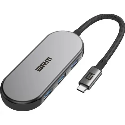 Перехідник-розгалужувач USB Хаб ArmorStandart Type-C to HDMI+LAN+PD+2USB+TF/SDcard