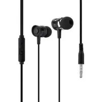 Провідні вакуумні навушники-гарнітура XO EP20 Black, чорний Провідні вакуумні навушники-гарнітура XO EP20 Black, чорний