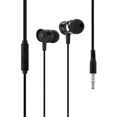 Провідні вакуумні навушники-гарнітура XO EP20 Black, чорний