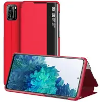 Чехол-книга Smart View Xiaomi Poco F3 /K40/K40 Pro/K40 Pro + Красная