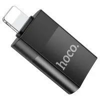 Перехідник адаптер Hoco OTG UA17 Lightning to USB Чорний Перехідник адаптер Hoco OTG UA17 Lightning to USB Чорний