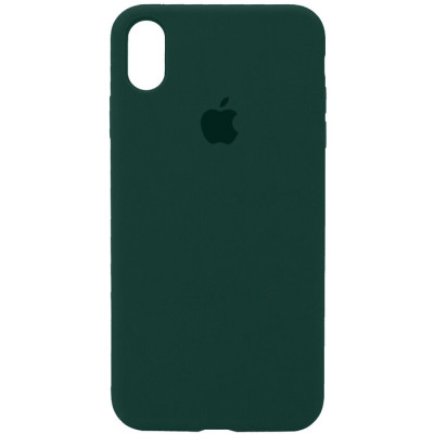 Чехол накладка HC iPhone XR Зеленый лес / Forest green