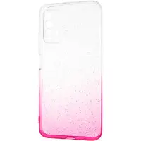 Чехол накладка Glossy Shine Xiaomi Redmi 9t Розовая/Белая