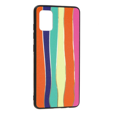 Чехол накладка Rainbow Samsung A515 (A51) Оранжевая