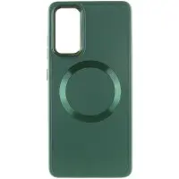 Чехол накладка Bonbon Metal MagSafe Samsung A356 (A35) Зеленая (Army Green)