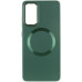 Чехол накладка Bonbon Metal MagSafe Samsung A356 (A35) Зеленая (Army Green)