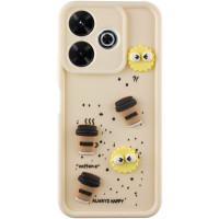 Чехол Накладка Pretty Things Xiaomi Redmi 13 Песочная/ Always Happy Чехол Накладка Pretty Things Xiaomi Redmi 13 Песочная/ Always Happy