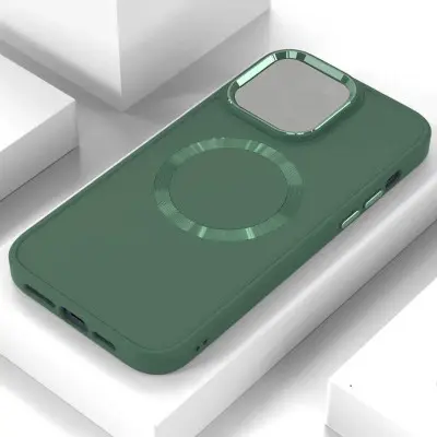 Чохол накладка Bonbon Metal MagSafe iPhone 11 Зелена / Pine Green