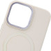 Чехол накладка Bonbon Leather MagSafe iPhone 12/12 Pro Розовая