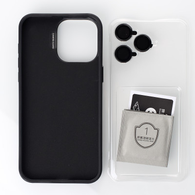Чехол накладка Leather Camera MagSafe iPhone 14 Pro Чорный