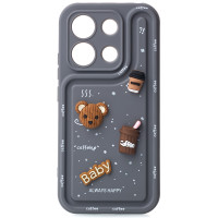 Чохол накладка Pretty Things Xiaomi Redmi Note 13 Pro 4G сіра Чохол накладка Pretty Things Xiaomi Redmi Note 13 Pro 4G сіра