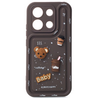 Чохол накладка Pretty Things Xiaomi Redmi Note 13 Pro 4G Коричнева Чохол накладка Pretty Things Xiaomi Redmi Note 13 Pro 4G Коричнева