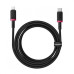 Кабель дата Baseus Dura Type-C to Lightning 1м 20W Чорно-червоний