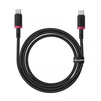 Кабель дата Baseus Dura Type-C to Type-C 100W 1м Черно-Красный Кабель дата Baseus Dura Type-C to Type-C 100W 1м Черно-Красный