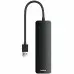 USB хаб Baseus UltraJoy 4in1 (USBA-USB3.0*4) Black, Черный