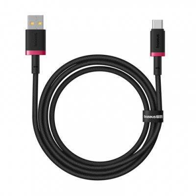 Кабель дата Baseus Cafule Type-C 1м 60W Чорно-Червоний