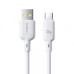 Кабель дата Baseus Silky USB Type A - Type-C 100W 1м Білий