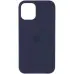 Чехол накладка HC iPhone 12 Pro Max Темно-синя (Midnight Blue)