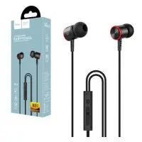 Провідні вакуумні навушники-гарнітура Hoco M42 Black, чорний Провідні вакуумні навушники-гарнітура Hoco M42 Black, чорний