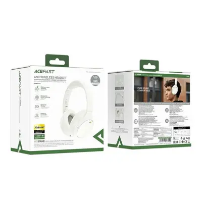 Безпровідні навушники Acefast H6 White, білі