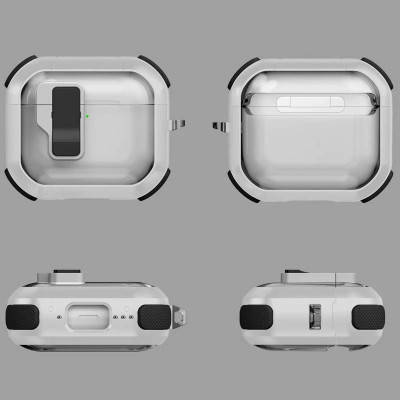 Чехол для наушников AirPods 4 Locking Button Белый