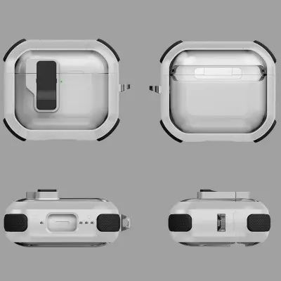 Чехол для наушников AirPods 4 Locking Button Белый