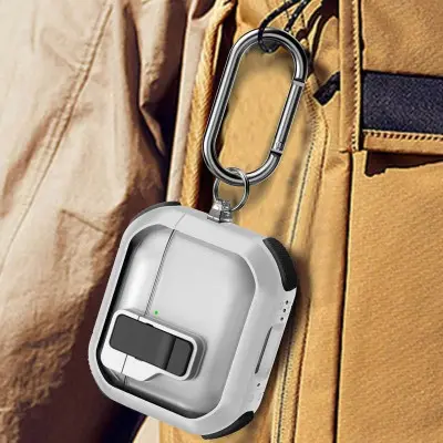 Чехол для наушников AirPods 4 Locking Button Белый