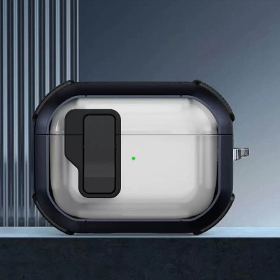 Чохол для навушників AirPods Pro 2/ Pro Locking Button Синій Чохол для навушників AirPods Pro 2/ Pro Locking Button Синій