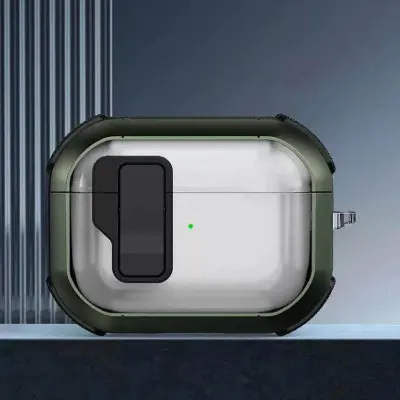 Чохол для навушників AirPods Pro 2/ Pro Locking Button Зелений