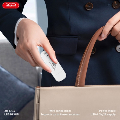 Мобільний Wi-Fi роутер LTE Wi-Fi Модем XO CF19 4G White