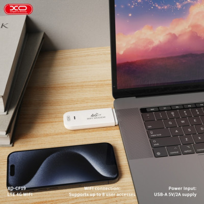 Мобільний Wi-Fi роутер LTE Wi-Fi Модем XO CF19 4G White