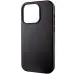 Чехол накладка Leather Case with MagSafe iPhone 13 Pro Max Черна