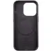 Чехол накладка Leather Case with MagSafe iPhone 13 Pro Max Черна