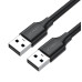 Кабель Ugreen USB2.0 Male to Male 2м Чорний