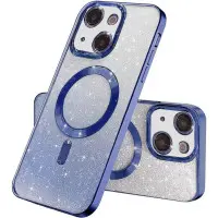 Чохол накладка Cosmic Shiny Magnetic iPhone 13 Синя
