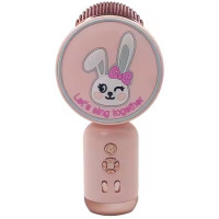 Караоке микрофон-колонка X3 Pink, Розовая Караоке микрофон-колонка X3 Pink, Розовая