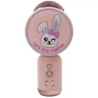 Караоке мікрофон-колонка X3 Pink, Рожева