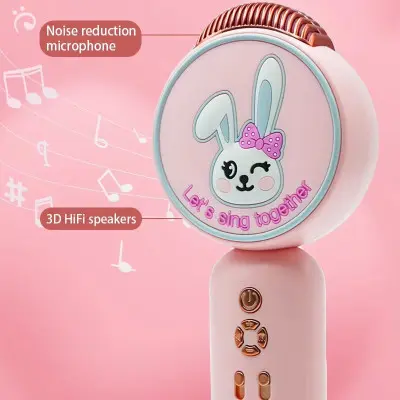 Караоке мікрофон-колонка X3 Pink, Рожева Караоке мікрофон-колонка X3 Pink, Рожева