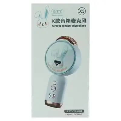 Караоке мікрофон-колонка X3 White, Біла Караоке мікрофон-колонка X3 White, Біла