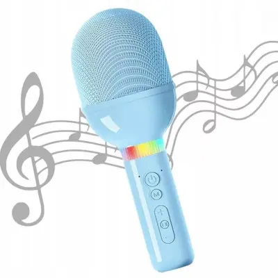 Караоке микрофон-колонка S8 Blue, Синяя Караоке микрофон-колонка S8 Blue, Синяя