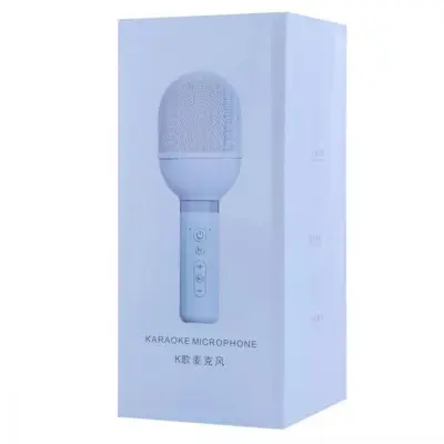Караоке микрофон-колонка S8 Blue, Синяя Караоке микрофон-колонка S8 Blue, Синяя