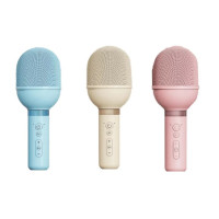 Караоке микрофон-колонка S8 Розовая Караоке микрофон-колонка S8 Розовая