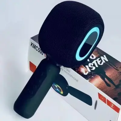 Караоке мікрофон-колонка KMC500 Black, Чорна Караоке мікрофон-колонка KMC500 Black, Чорна