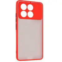 Чехол накладка Frosted Matte Xiaomi Poco X6 Pro Красная