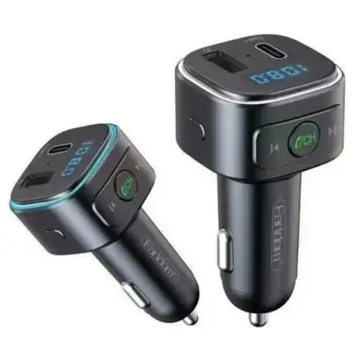 FM Трансмітер Earldom ET-M52 Black, Чорний FM Трансмітер Earldom ET-M52 Black, Чорний