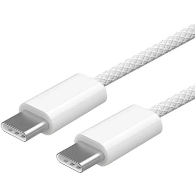 Кабель дата Type-C to Type-C (MQKJ3) 1м Белый