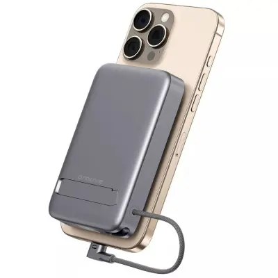 Універсальна мобільна батарея Повербанк Proove OverPower QI2 10000mAh 35W Сірий