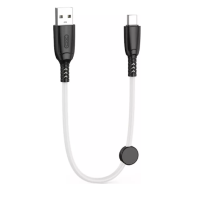 Кабель дата короткий XO NB247 Type-C 0.25м Білий