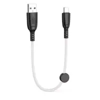 Кабель дата короткий XO NB247 Type-C 0.25м Білий