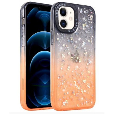 Чохол накладка Shiny-S Motorola G32 Чорно-помаранчева